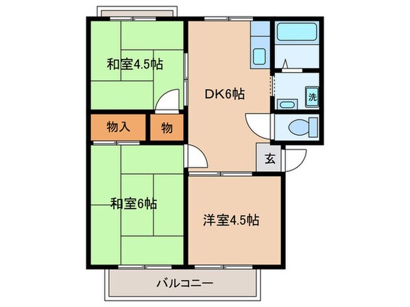 ファミール林Ａ棟の物件間取画像